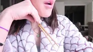 ASMR Eating Sounds   Ramen & Kimchi
