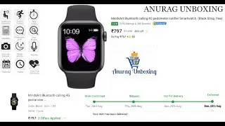 UNBOXING MINDSART BLUETOOTH CALLING 4G PEDOMETER NOTIFIER SMARTWATCH | FLIPKART | ANURAG UNBOXING