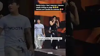 When Fans Sing Back to Hanbin & Dancers React😍 #hanbin #bi #id #kimhanbin #kpop #shortvideos #shorts