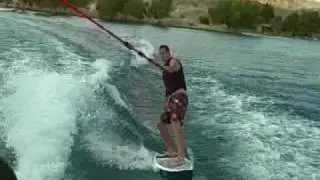 insane wake surf crash