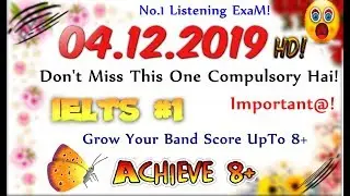 IELTS LISTENING PRACTICE TEST 2019 WITH ANSWERS | 04.12.2019