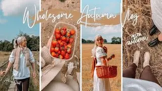 WHOLESOME AUTUMN VLOG - AUTUMN CONTENT SHOOT, FRUIT & VEG PICKING & WHAT I EAT | Isobel Celine