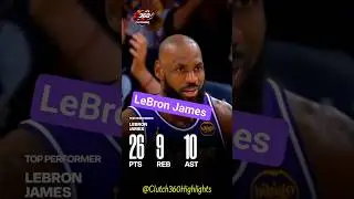 LeBron James Year 23 Masterclass vs Bucks! 👑 26/10/9 line! #NBA #LeBron