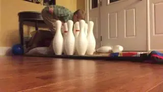 Me and ty build a bowling Lane