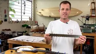 Check Guitar Necks are Straight with the Notched Straightedge