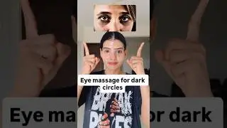 Eye massage for darkcircles. #darkcircles #eyemassage #darkcirclesundereyes