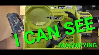 Magnifying led clamp Ryobi 18v one+ (rc truck at end)