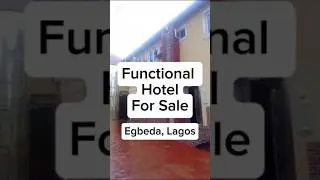 🏨 Functional Hotel For Sale in Lagos,Egbeda.24 rooms &bull; Bar &bull; Gym &bull; Mikano Gen. #CommercialRealEstate