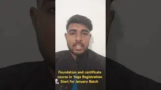 Morarji desai National Institute of Yoga / Foundation and Certificate Course Yoga Registration now