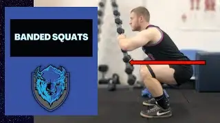 Banded Squats | Glute Strengthening Exercise (Hard To Stand Up After Long Periods Sitting? TRY THIS)