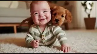 Cute Baby & Puppy Chaos 😂 | Babies Barking and Puppies React Compilation