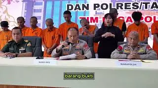 Konferensi pers pengukapan kasus premanisme di wilayah hukum Polda Riau oleh Tim RAGA POLDA RIAU