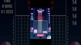 Factris 25 seconds 5 line mobile app speedrun