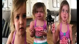 Cute baby needs Candy !! see ,how she eats