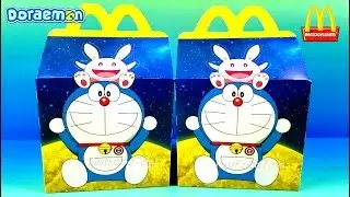 2019 McDONALD'S DORAEMON HAPPY MEAL TOYS BOX FULL SET 9 STICKERS BOOKLET JAPAN ASIA WORLD COLLECTION