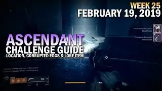 Ascendant Challenge Solo Guide February 19, 2019 - Corrupted Eggs & Lore Location (Week 25)