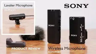 Best Mic for Content Creators | Sony Wireless Mic ECM-W2BT | Stereo Lavalier Mic ECM-LV1