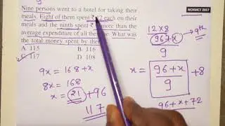 NCHMCT Previous Year Questions based on Averages