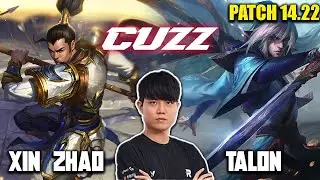 KDF Cuzz Dominating with Xin Zhao VS Talon | KR Challenger Patch 14.22