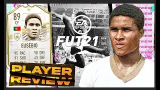 FIFA 21 EUSEBIO PLAYER REVIEW! ( MOST BROKEN CARD IN FIFA 21?)