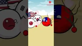 Sharing love | Taiwan 🇹🇼 vs USA Japan & South Korea 🇰🇷 #countryballs