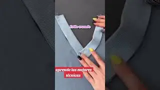 Aprende a coser un cuello en v  #corteyconfeccion #aprendecostura #costura