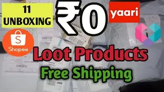 Unboxing Free products from shopee,yaari,phable,fynd || free shipping