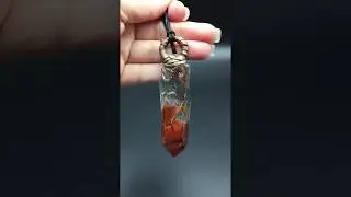 Amphibole Quartz / Angel Phantom Quartz Pendant D