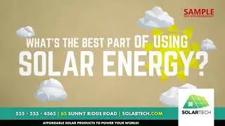 Solar Services Solar Flair Digital Signage Biz Card