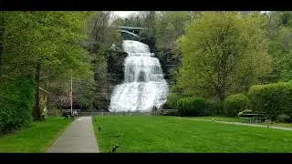 She-Qua-Ga Falls in Montour Falls, NY May 3, 2021.  Beautiful Relaxing sounds of the WaterFalls