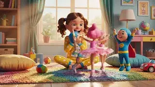 Six Little Dolls Twirl Twirl Twirl AV1 | Kids Songs and Nursery Rhymes