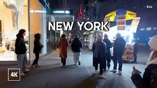 Night Walk in NEW YORK - MANHATTAN Tour NYC