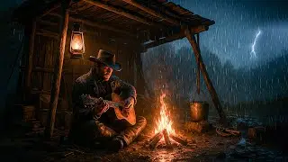 Arthur's Peaceful Shelter: Solo Camping in Brutal Storm | RDR2 ASMR