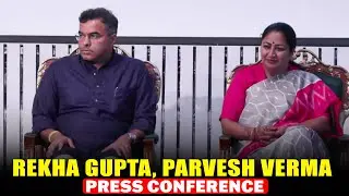 LIVE: Delhi CM Rekha Gupta and Minister Parvesh Verma briefing I BJP I Water bill surcharge