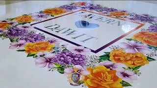 Dance Floor Vinyl Wrap - FM TV - Bellevue Event Center Chantilly, VA