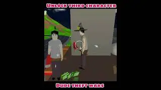 HOW TO UNLOCK 3RD CHARACTER IN DUDE THEFT WARS GAME