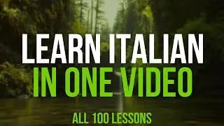 Learn ALL Italian in ONE VIDEO | Master Italian from Beginner to Advanced | All 100 Lessons