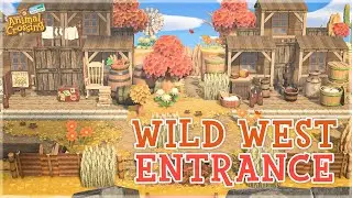 Wild West Entrance Speed Build // ANIMAL CROSSING NEW HORIZONS