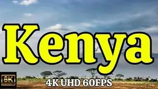 FLYING OVER KENYA (4K UHD) With Stunning Beautiful Nature Film For Stress Relief
