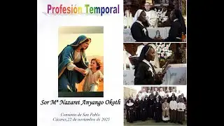 Profesi&oacute;n de Votos Temporales Orden de las Hermanas Pobres de Santa Clara de Sor M&ordf; Nazaret Anyango