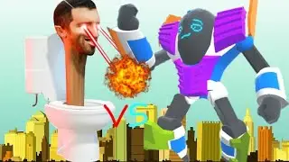 my robot vs skibidi toilet in mechangelion