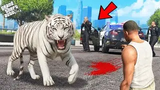 Franklin & Shinchan Rescue Tiger From Police in Los Santos | Gta 5