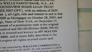 Carrington's case.  Defective Assignment  Explained.  FORECLOSURE Defense