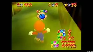 Super Mario 64. Hazy Maze Cave freerun (Non-TAS)