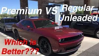 Is it Better? Premium VS Regular Unleaded 0-60 Tests in a 2017 Dodge Challenger SXT Plus V6