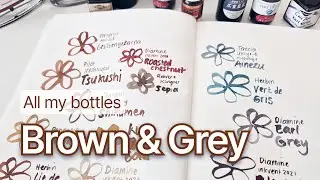 🤎 Brown and Grey🩶 | All my ink bottles - Last in the series!
