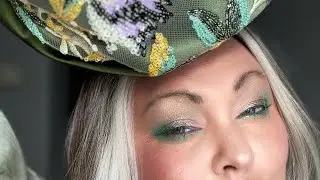 GRWM party look from basic make up to green glam