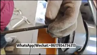 Round steel pipe screw rolling machine