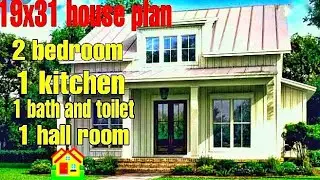 19x31 house plan | 2 bedroom 1 kitchen 1 bathroom and toilet 1Hall | GHAR | @EngineerSubhash