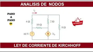 ✅ Problema  3.17 Alexander SADIKU | Como hacer analisis de nodos a un circuito eléctrico | LCK